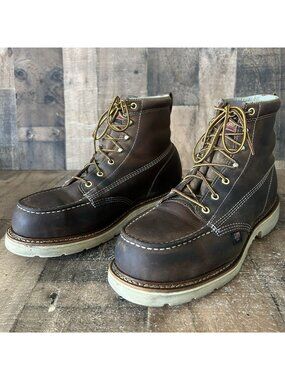 Thorogood 804-4375 Moc Safety Toe Work Boots Mens 11 EE